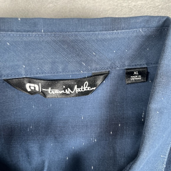 (2)Travis Mathew Ruelas Short Sleeve Shirts Men XL Button Up Pocket *dry-cleaned - Picture 3 of 16